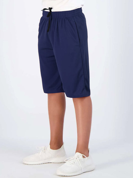 Boys Dry-Fit Navy Shorts