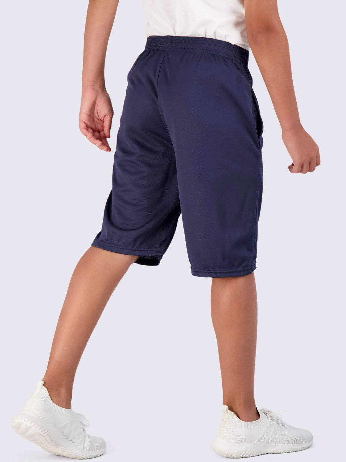 Boys Dry-Fit Navy Shorts