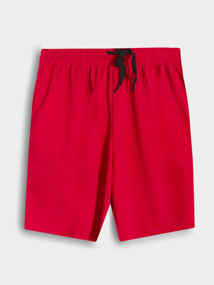 Boys Dry-Fit Red Shorts