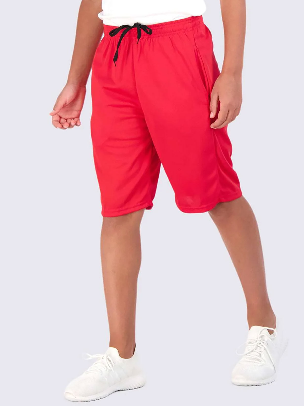 Boys Dry-Fit Red Shorts