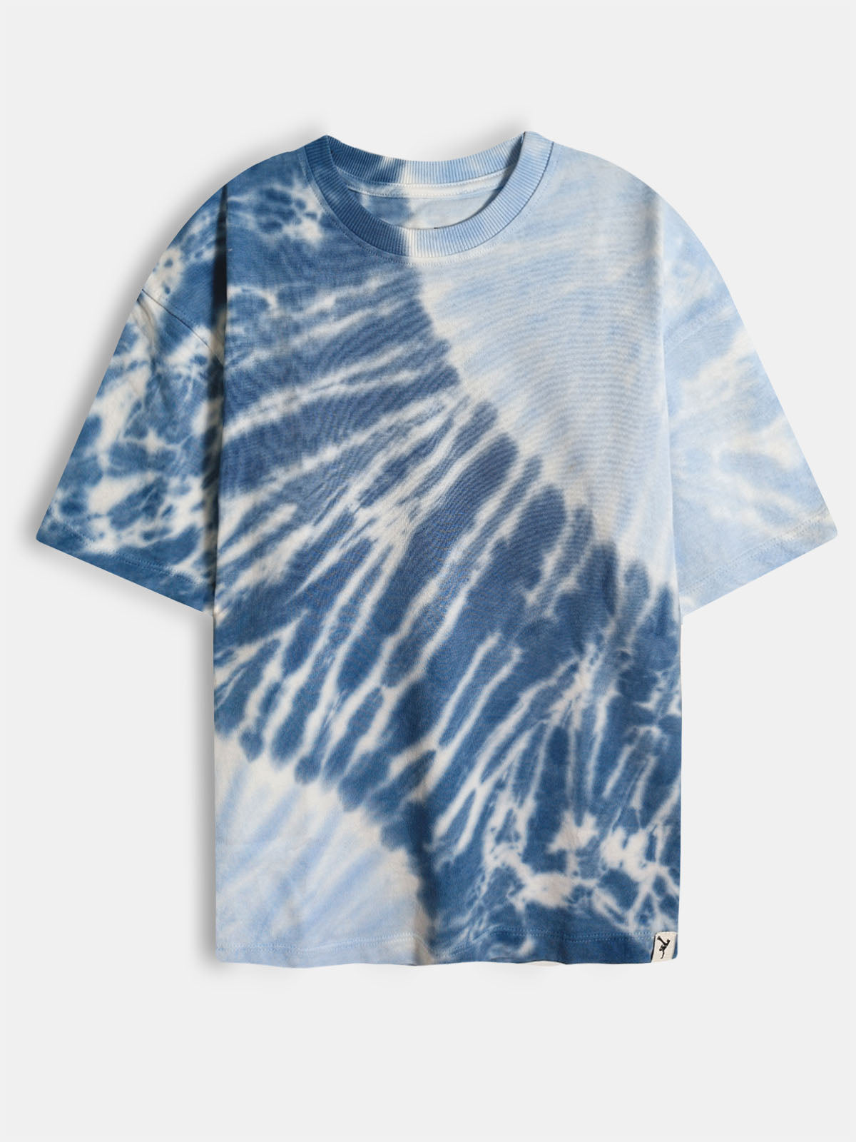 Boys Oversize Fit Blue Tie n Dye T-Shirt