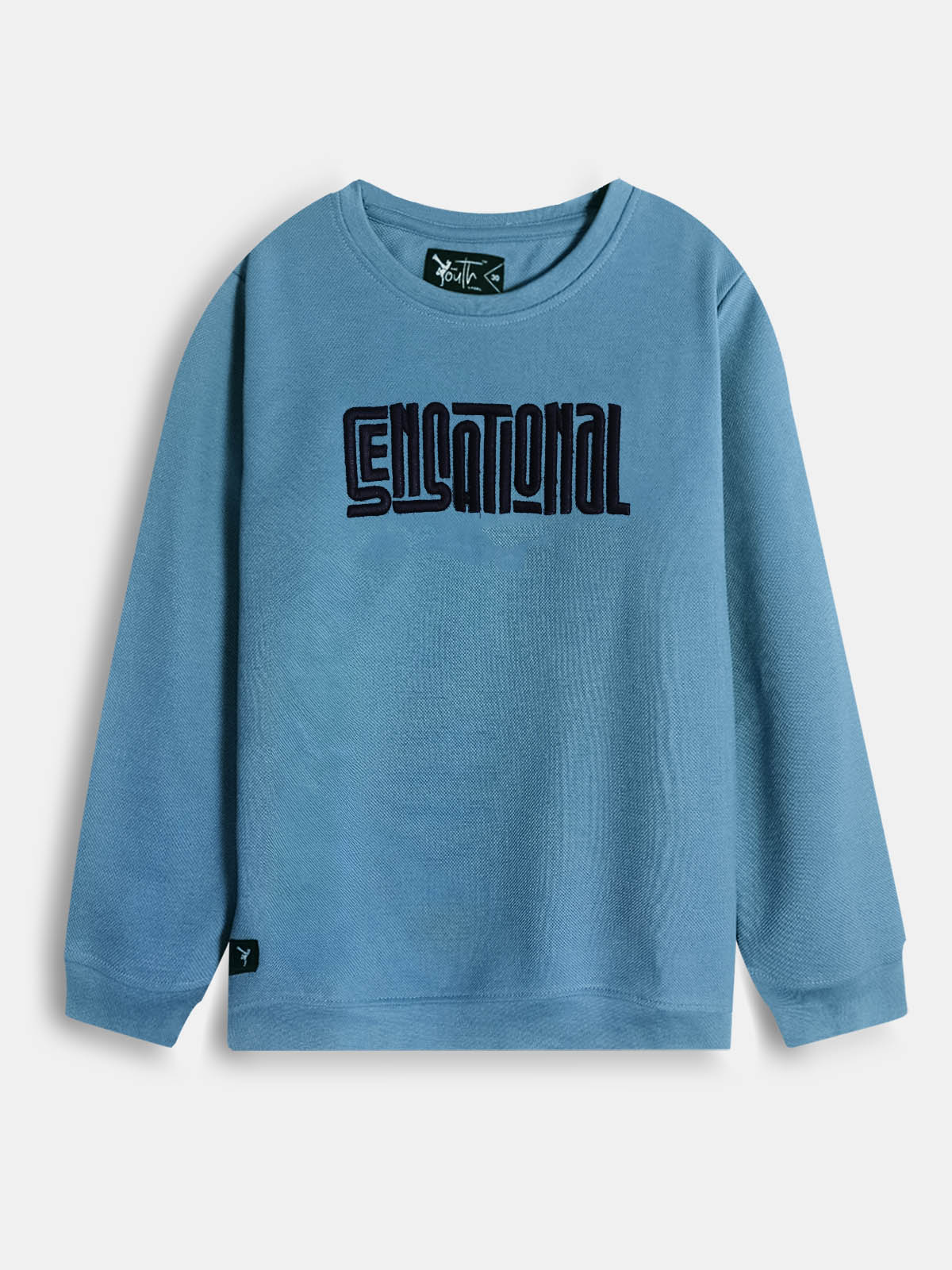 Boys Interlock Blue Pullover