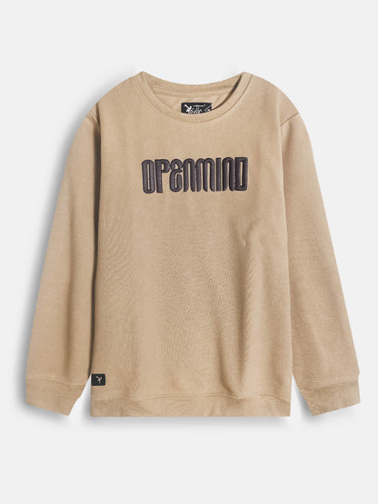 Boys Interlock Beige Pullover
