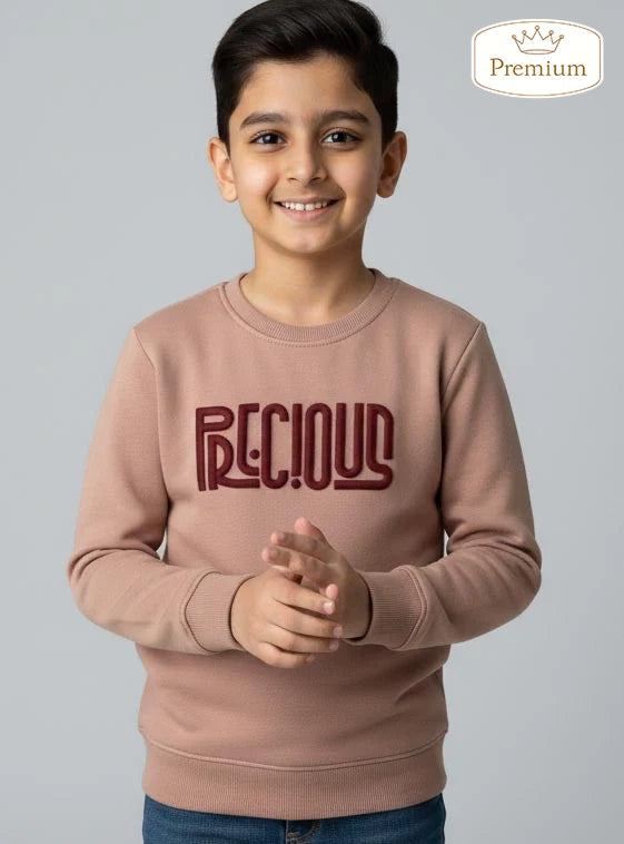 Boys Interlock Pink Pullover