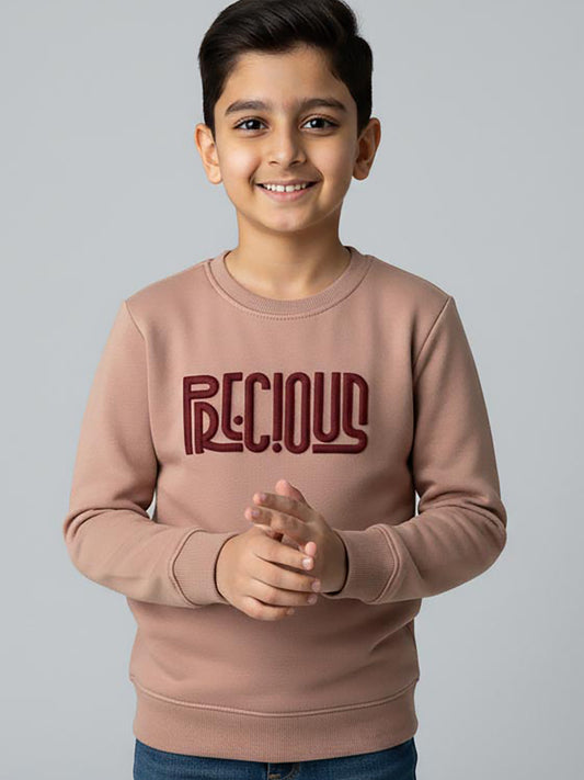 Boys Interlock Pink Pullover