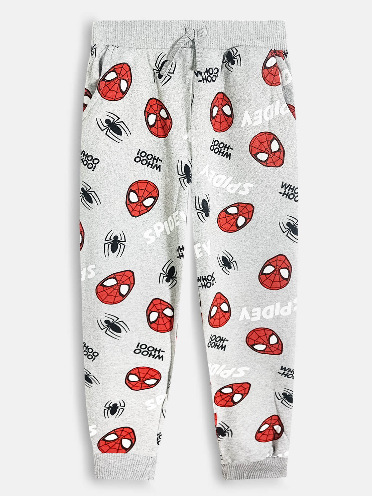 Boys Printed Fleece Grey AOP Jogger