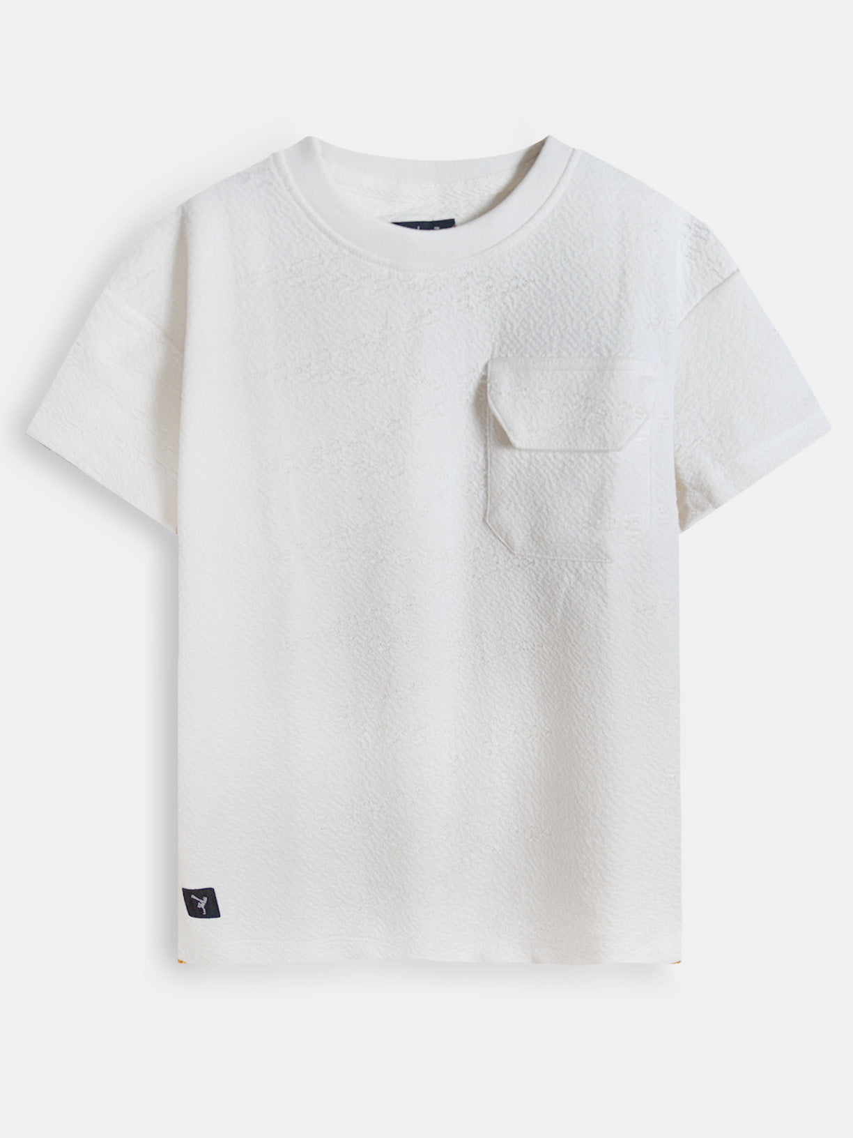 Boys Burnout Oversize Fit Cream Tee
