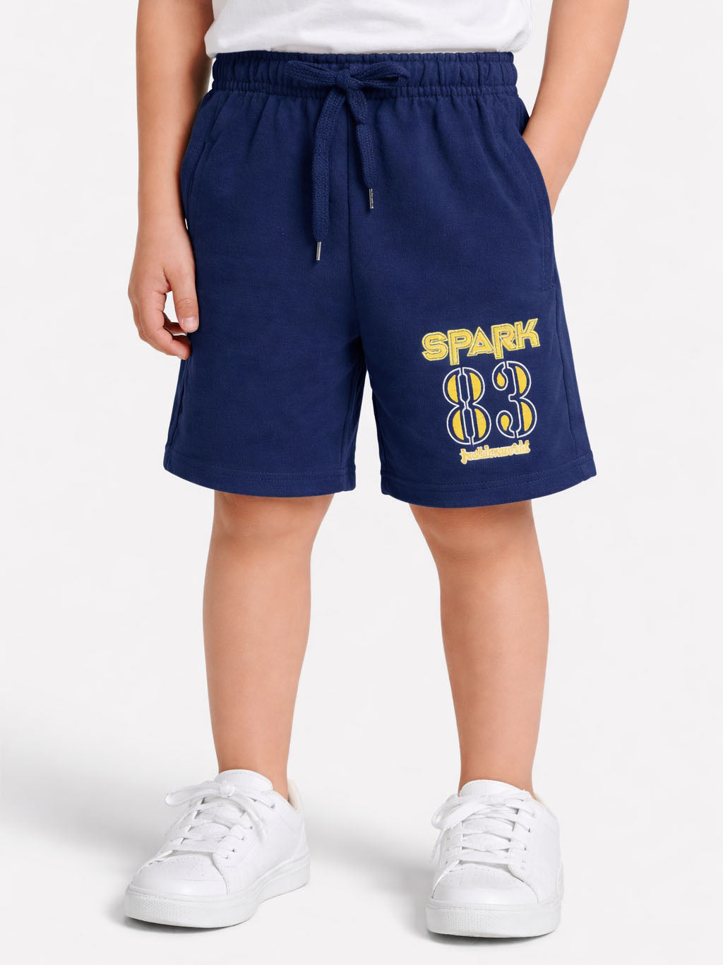 Boys Navy Knit Shorts