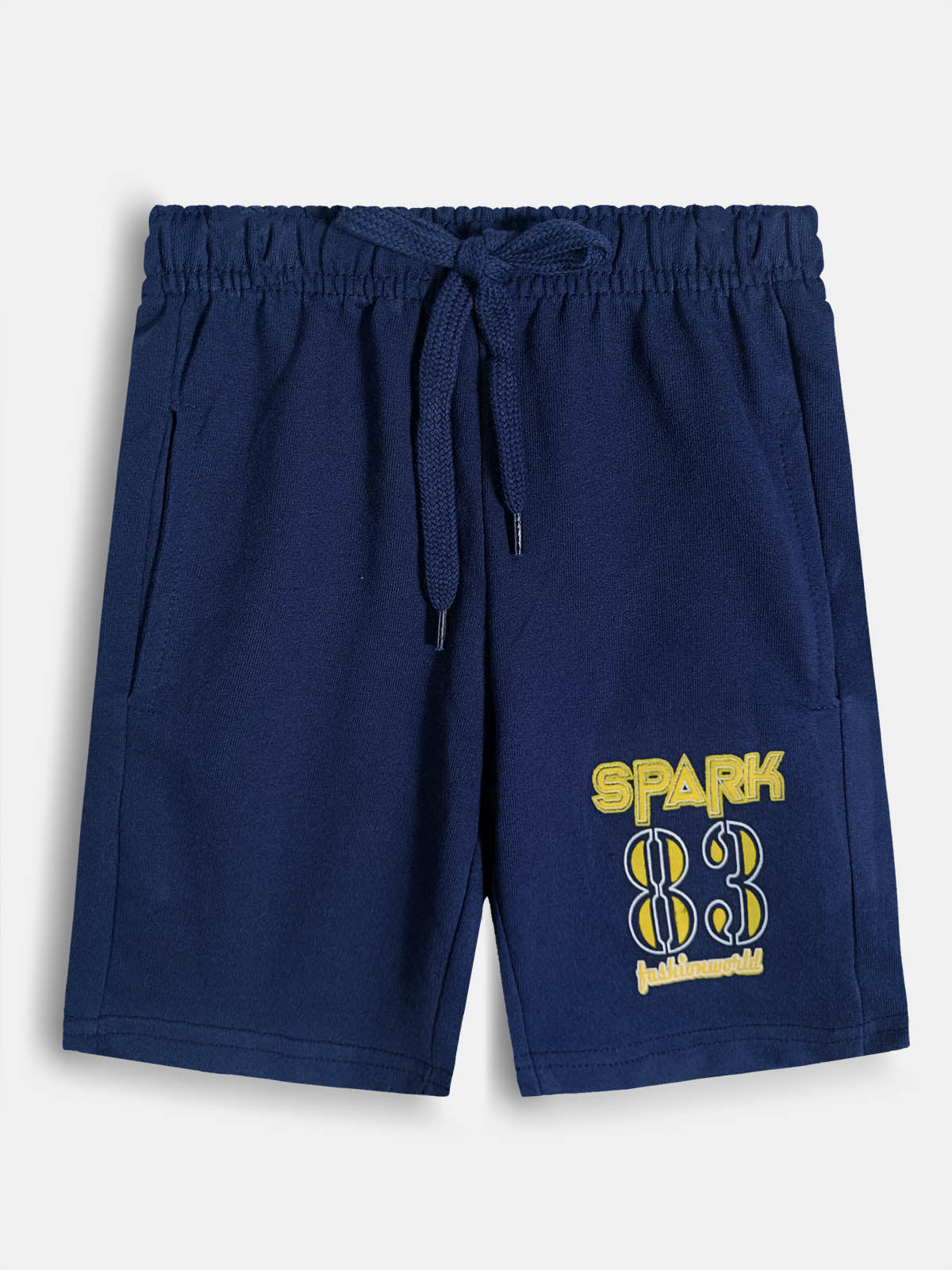 Boys Navy Knit Shorts