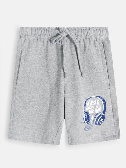 Boys Grey Knit Shorts