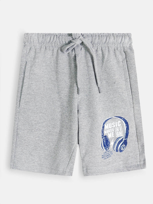 Boys Grey Knit Shorts
