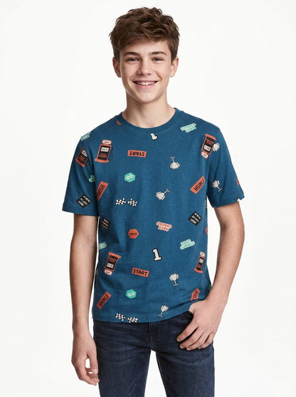 Boys All Over Printed T-Shirt