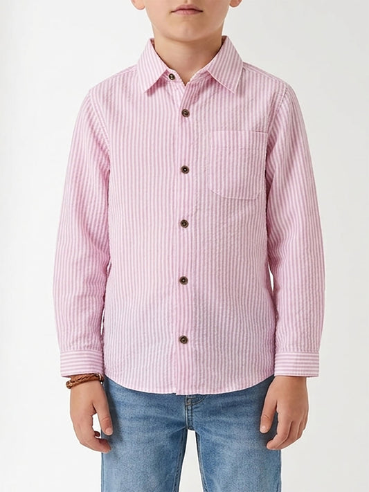 Boys Striped Woven Shirt