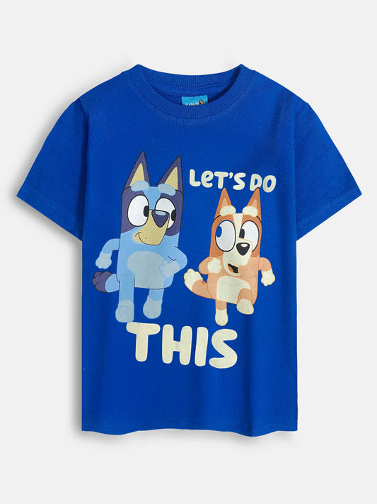 Boys Printed Blue T- Shirt