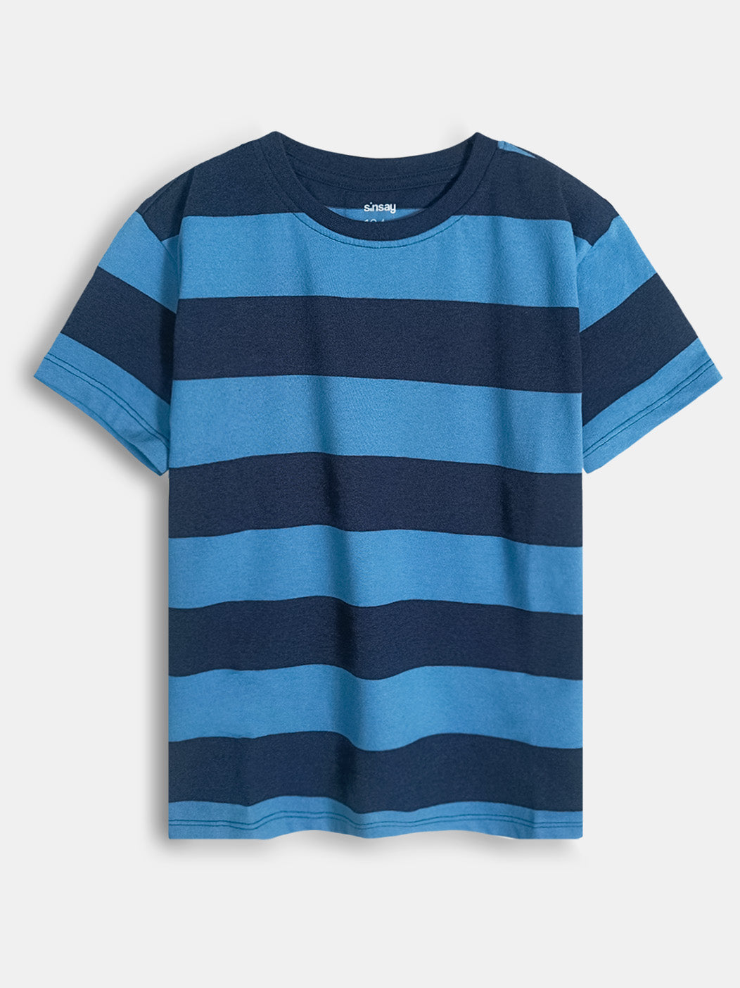 Boys Rugby Navy Striped T-Shirt