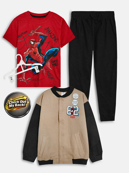 Boys 3-Pc Spider-Man Jogging Set