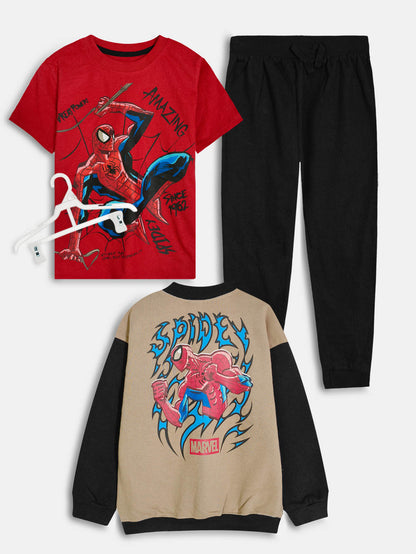 Boys 3-Pc Spider-Man Jogging Set