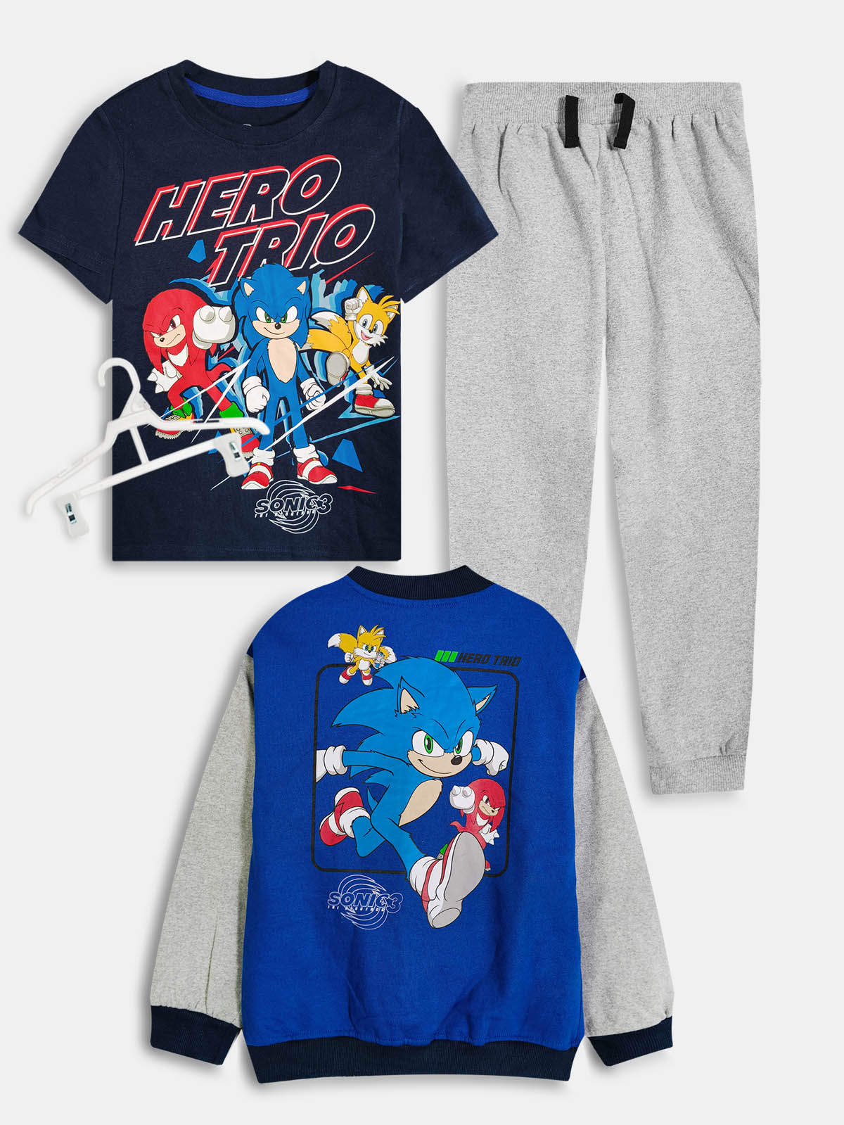 Boys 3-Pc Blue Jogging Set