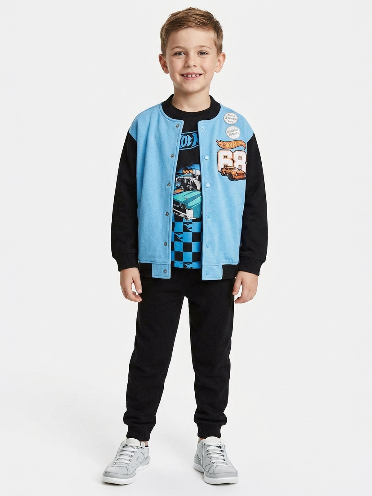 Boys 3-Pc Light Blue Jogging Set