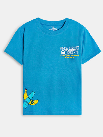 Boys Crew Neck Printed T-Shirt