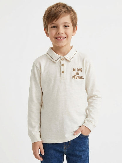 Boys Long Sleeve Polo