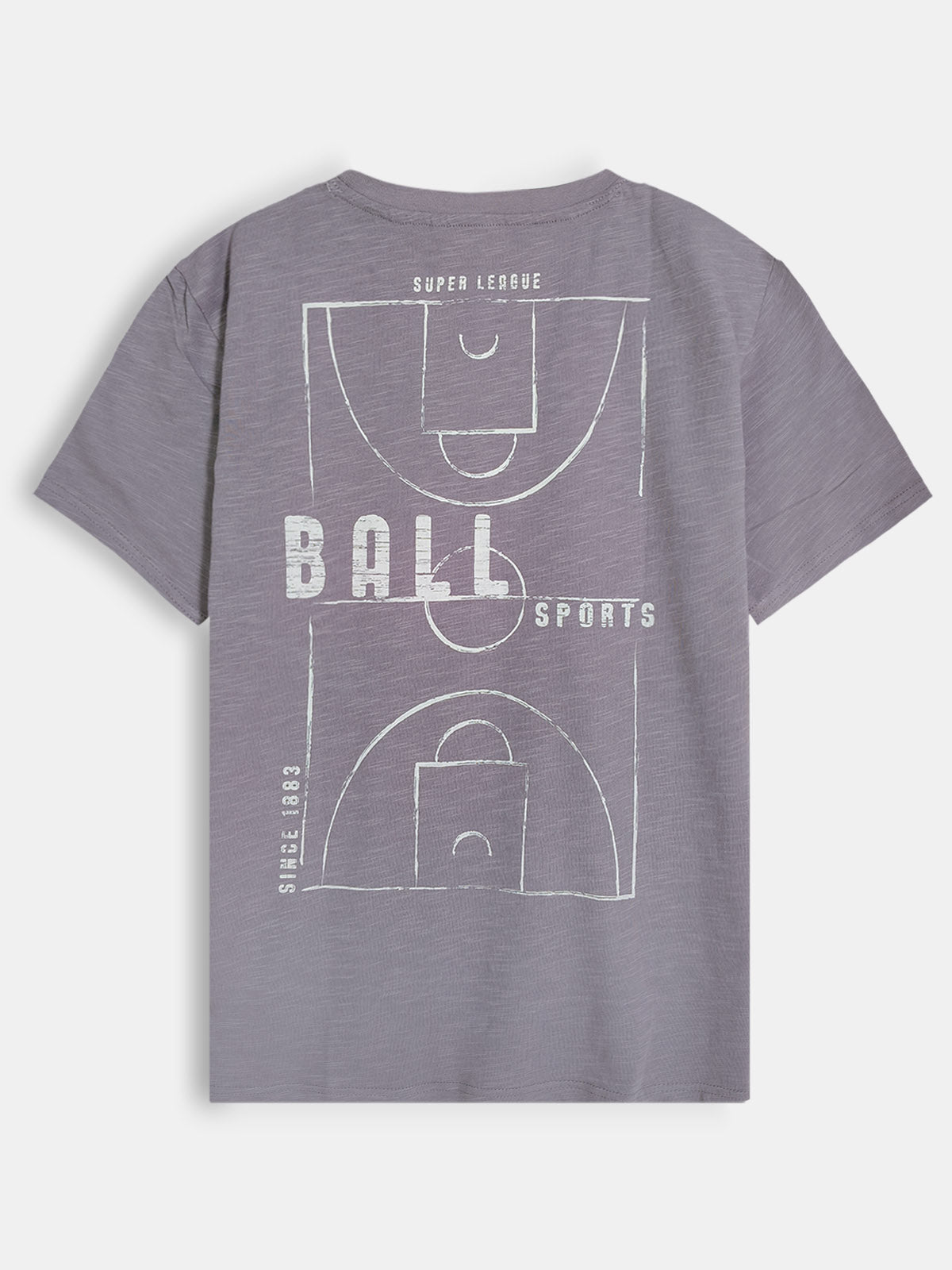Older Boys Printed Grey T-Shirt