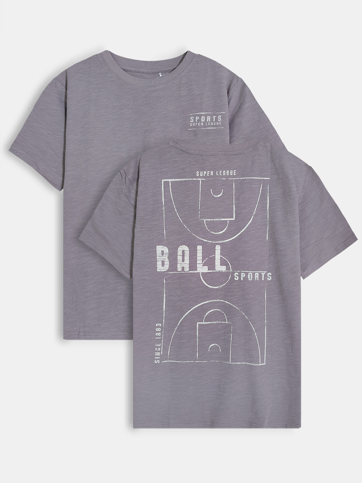 Older Boys Printed Grey T-Shirt