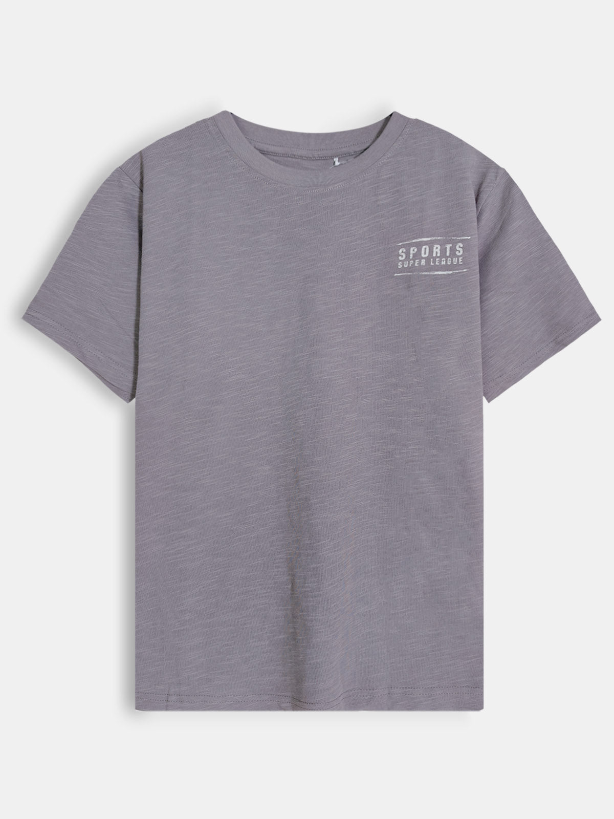 Older Boys Printed Grey T-Shirt