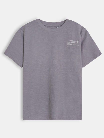 Older Boys Printed Grey T-Shirt