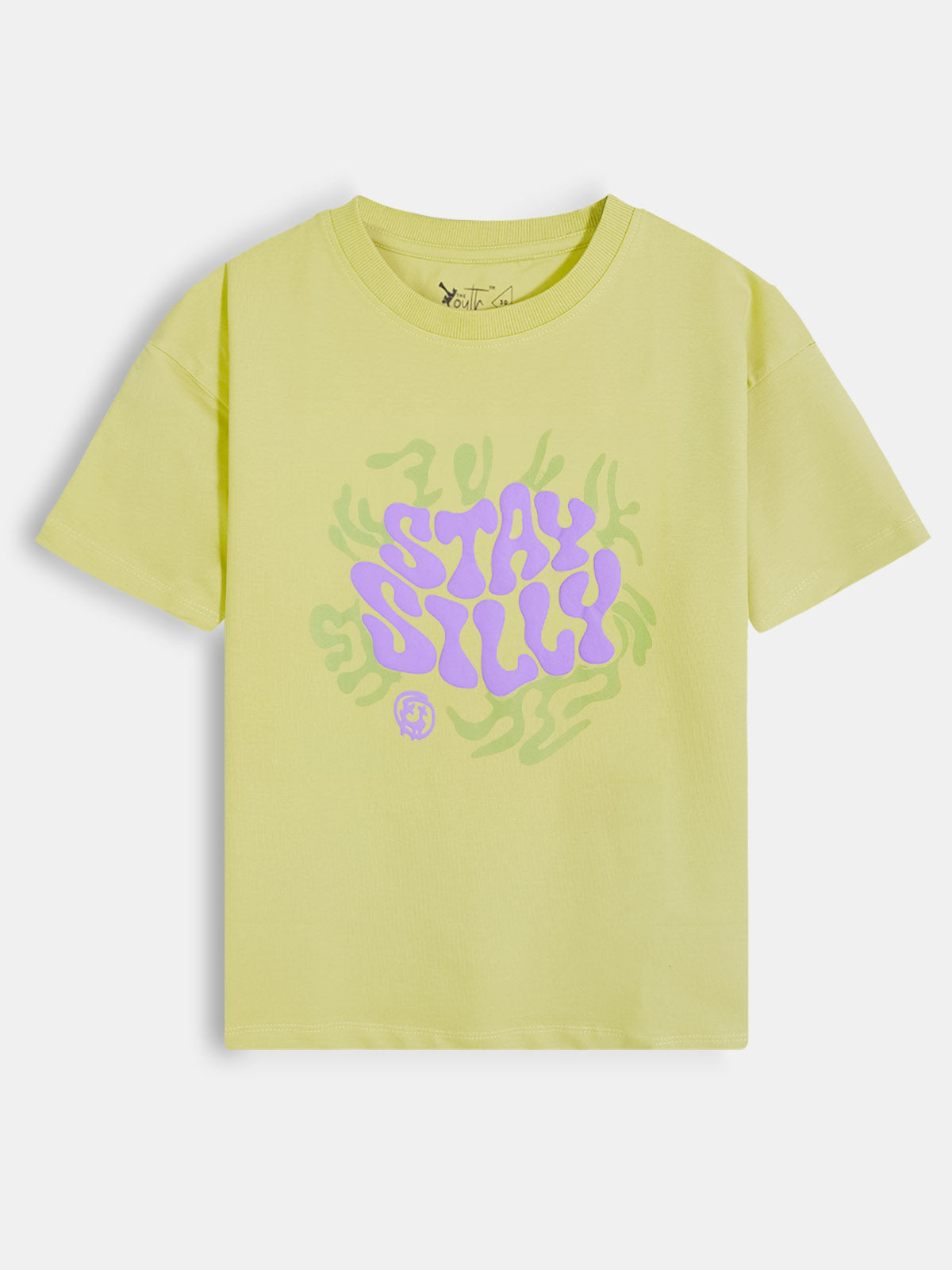 Boys Oversize Fit Lime T-shirt
