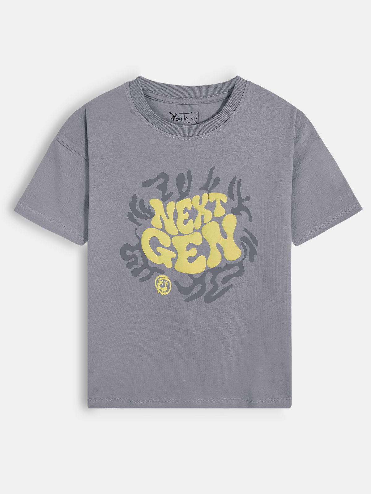 Boys Oversize Fit Grey T-shirt