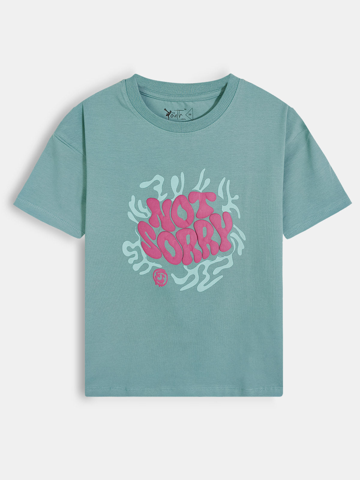 Boys Oversize Fit Blue T-shirt