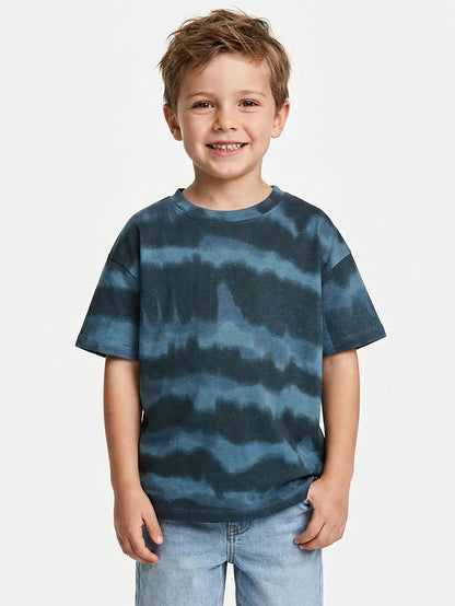 Boys Oversize Fit Blue T-Shirt