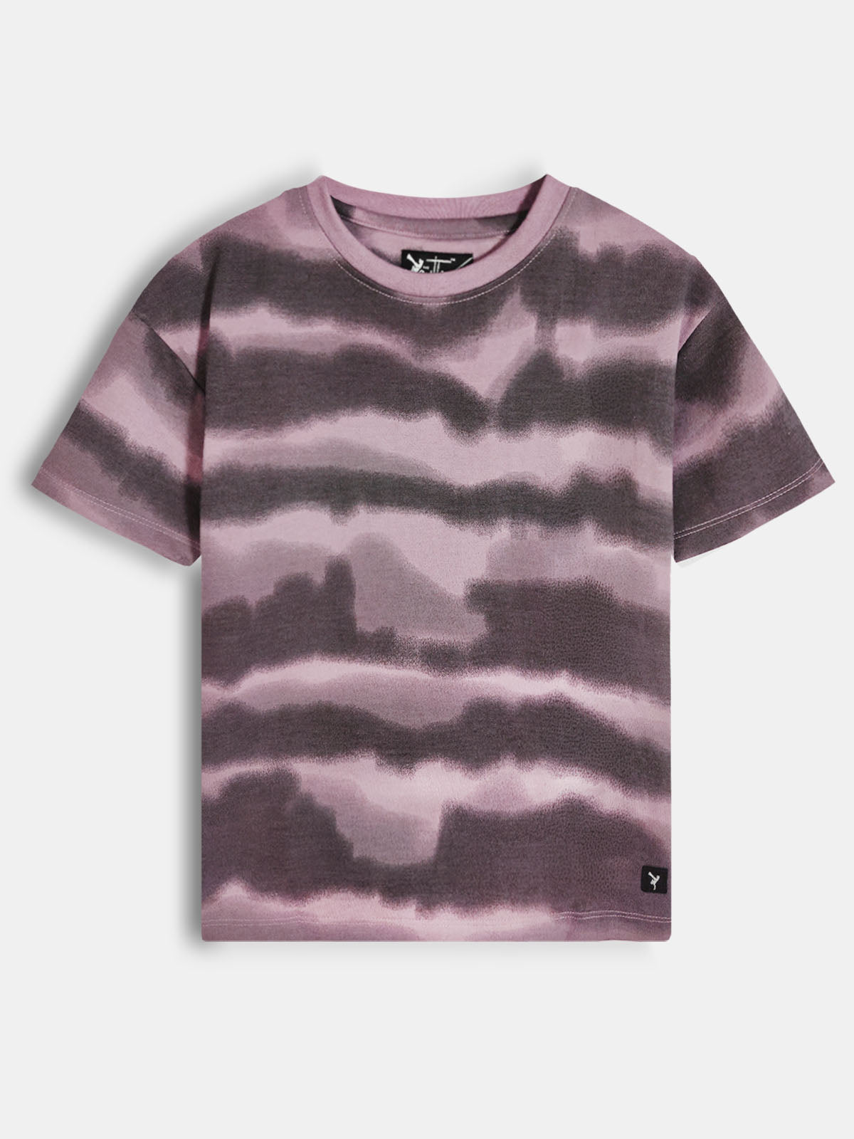 Boys Oversize Fit Light Purple T-Shirt