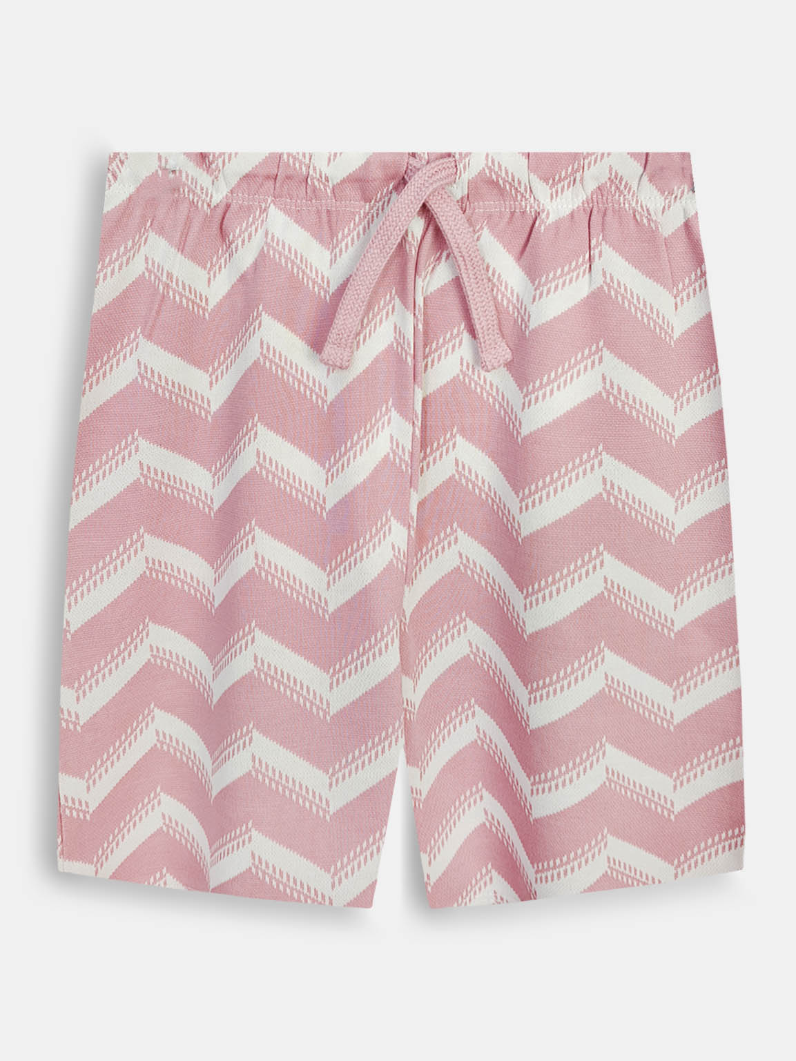 Boys Cuban Collar Shirt Co-Ord Set Pink