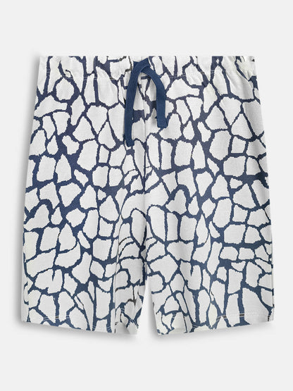 Boys Cuban Collar Shirt Co-Ord Set Navy