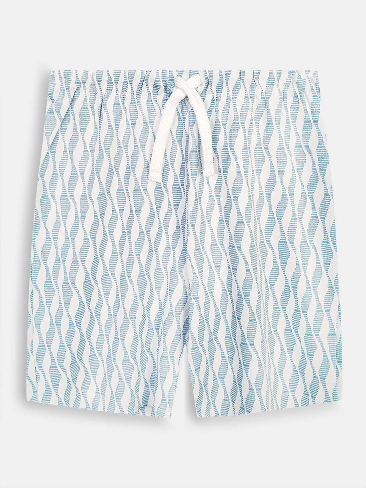 Boys Cuban Collar Shirt Co-Ord Set Blue