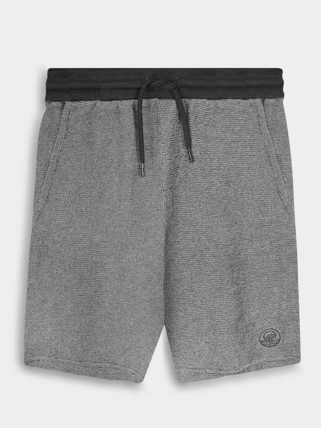 Boys Knit Black Shorts