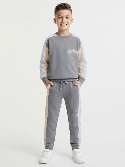 Boys Grey Pullover n Jogger Set