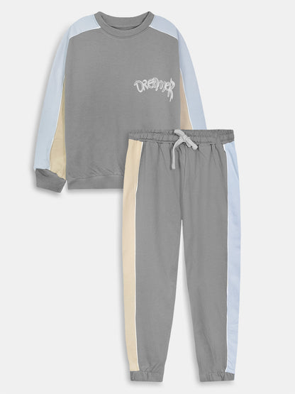Boys Grey Pullover n Jogger Set