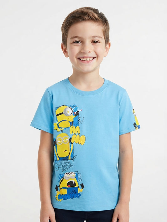 Boys Minion Printed T-Shirts