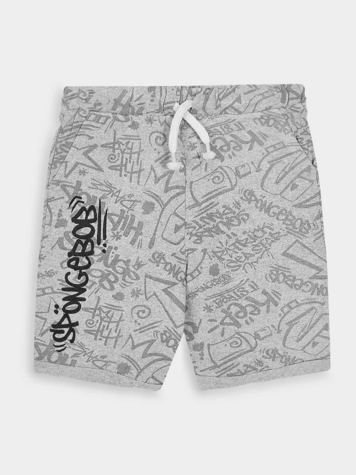 Boys Grey AOP Shorts