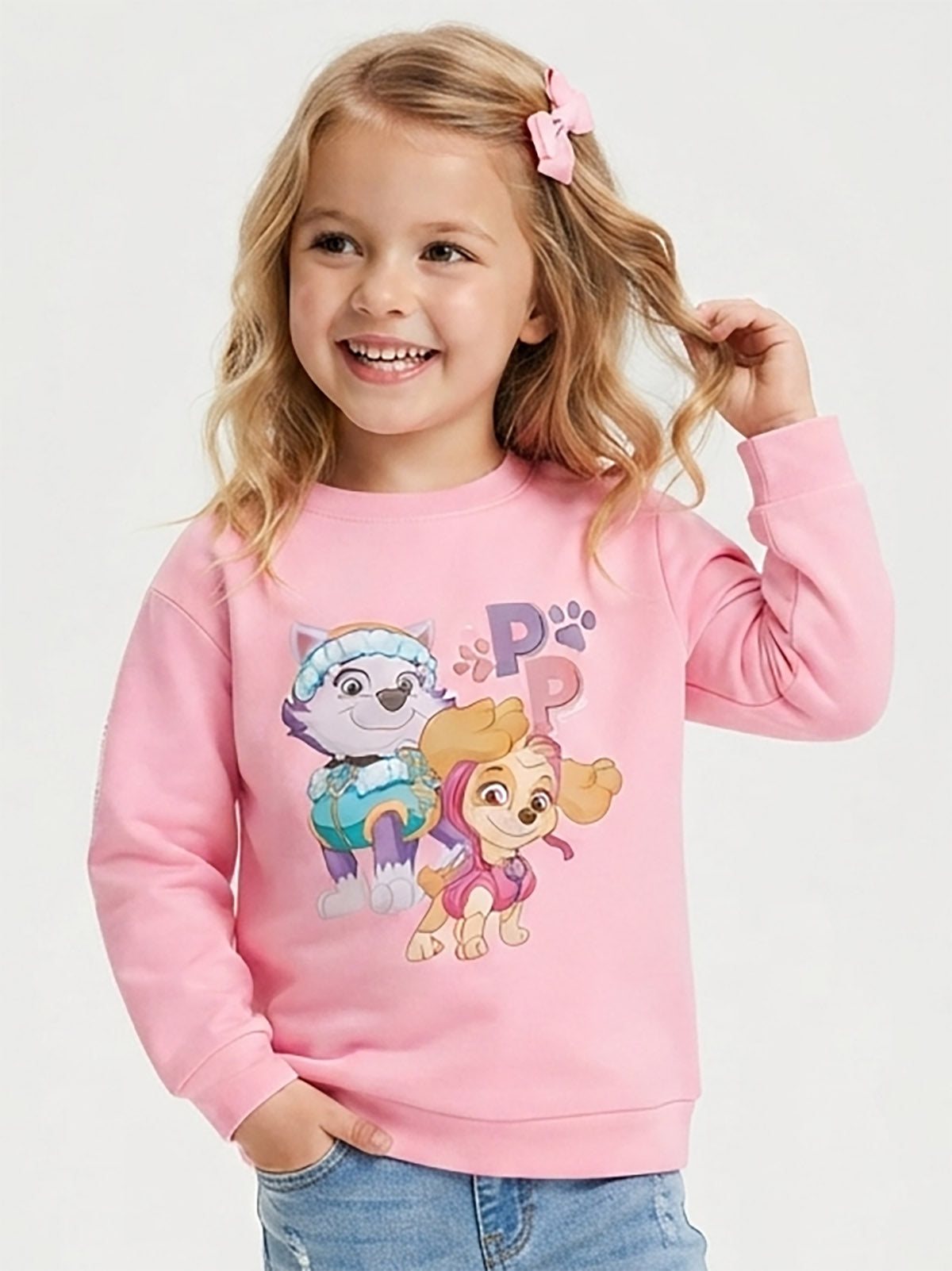 Girls Pink Sweatshirt