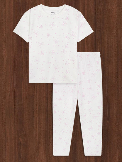 Girls Printed Pyjama Set