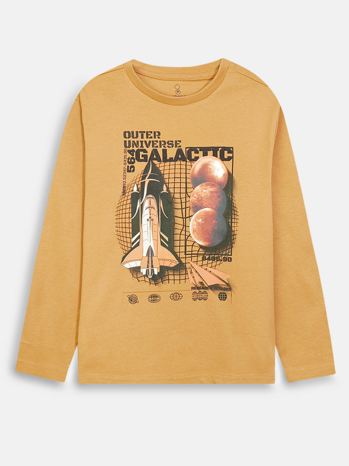 Boys Long Sleeve Yellow T-Shirt