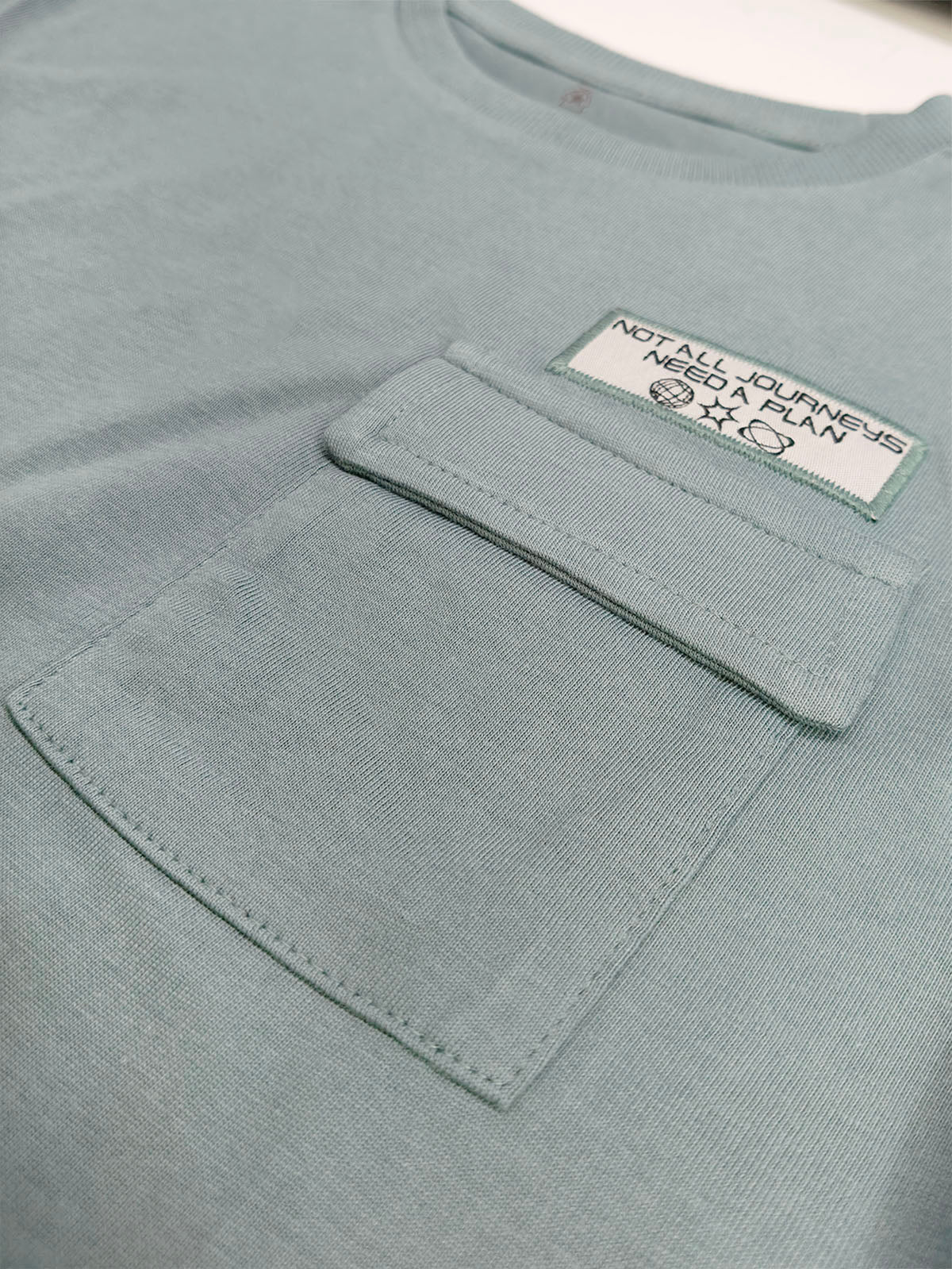 Boys Long Sleeve Teal T-Shirt