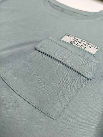 Boys Long Sleeve Teal T-Shirt
