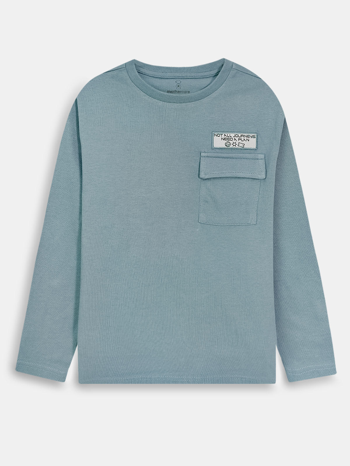 Boys Long Sleeve Teal T-Shirt