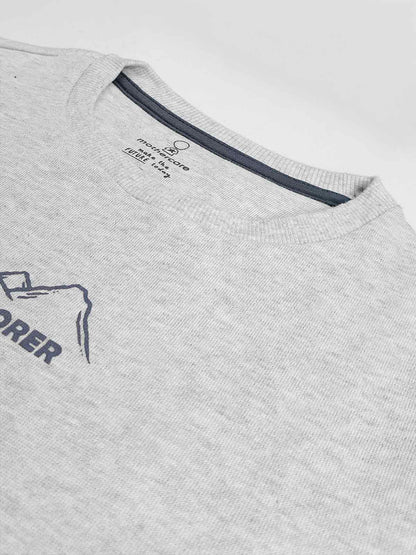 Boys Crew Neck Grey Pullover