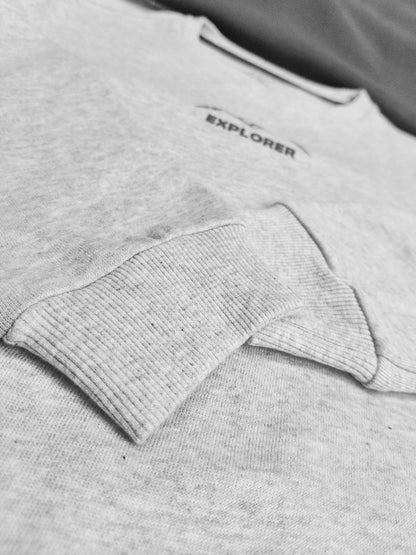 Boys Crew Neck Grey Pullover